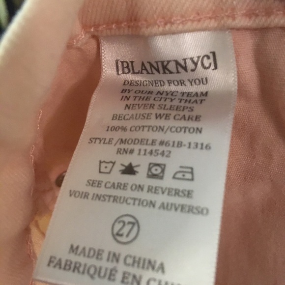 BlankNYC pink distressed ripped jeans - Picture 6 of 6